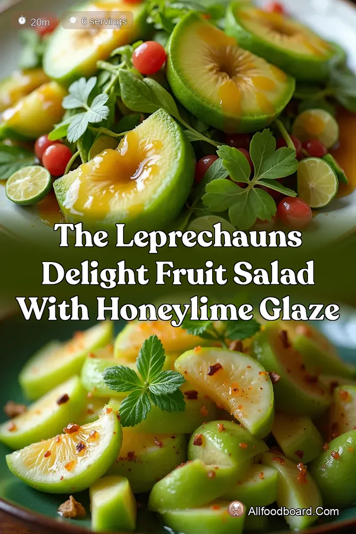 The Leprechauns Delight Fruit Salad with HoneyLime Glaze