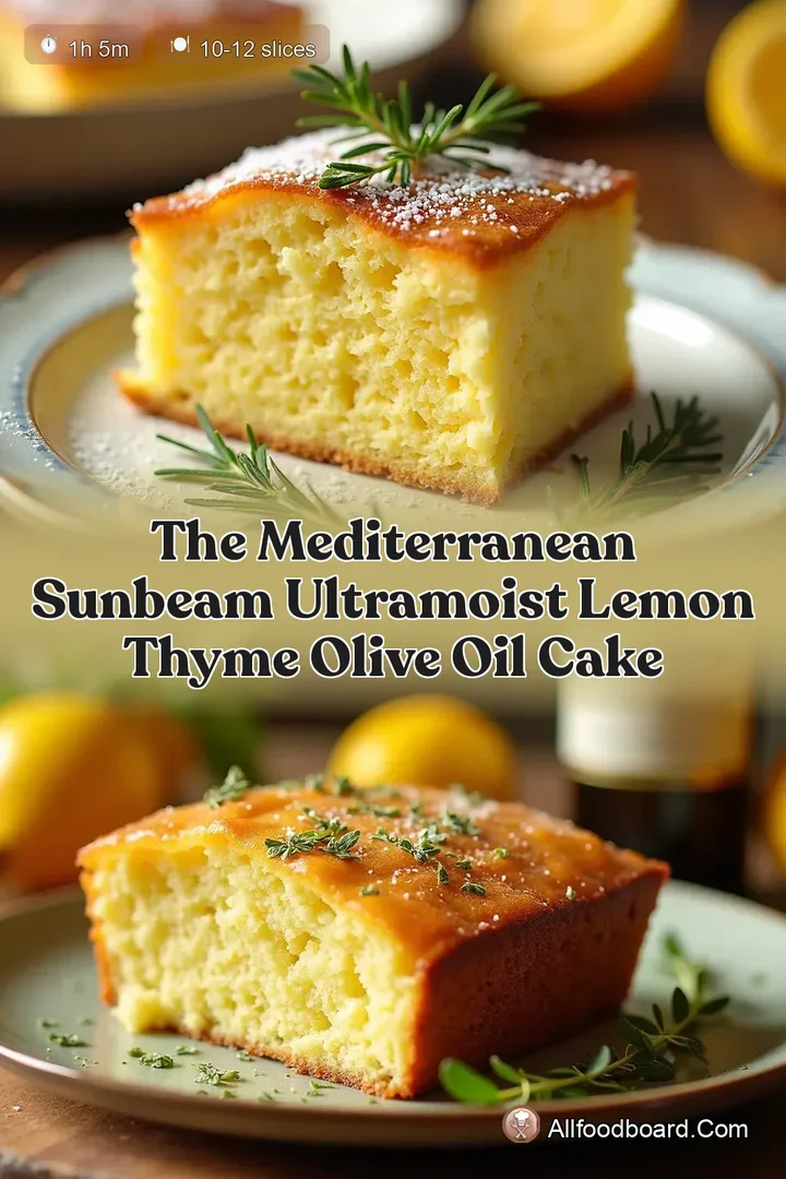 The Mediterranean Sunbeam UltraMoist Lemon Thyme Olive Oil Cake