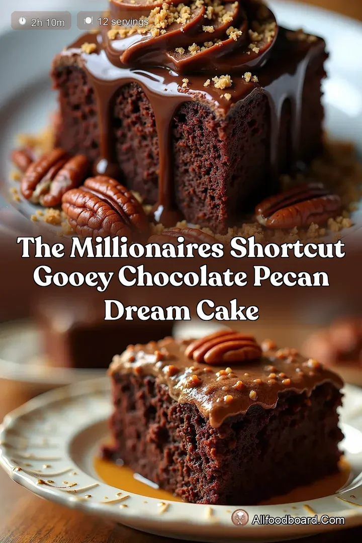 The Millionaires Shortcut Gooey Chocolate Pecan Dream Cake