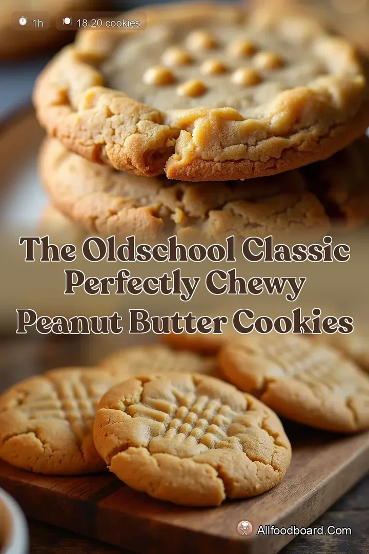 The OldSchool Classic Perfectly Chewy Peanut Butter Cookies