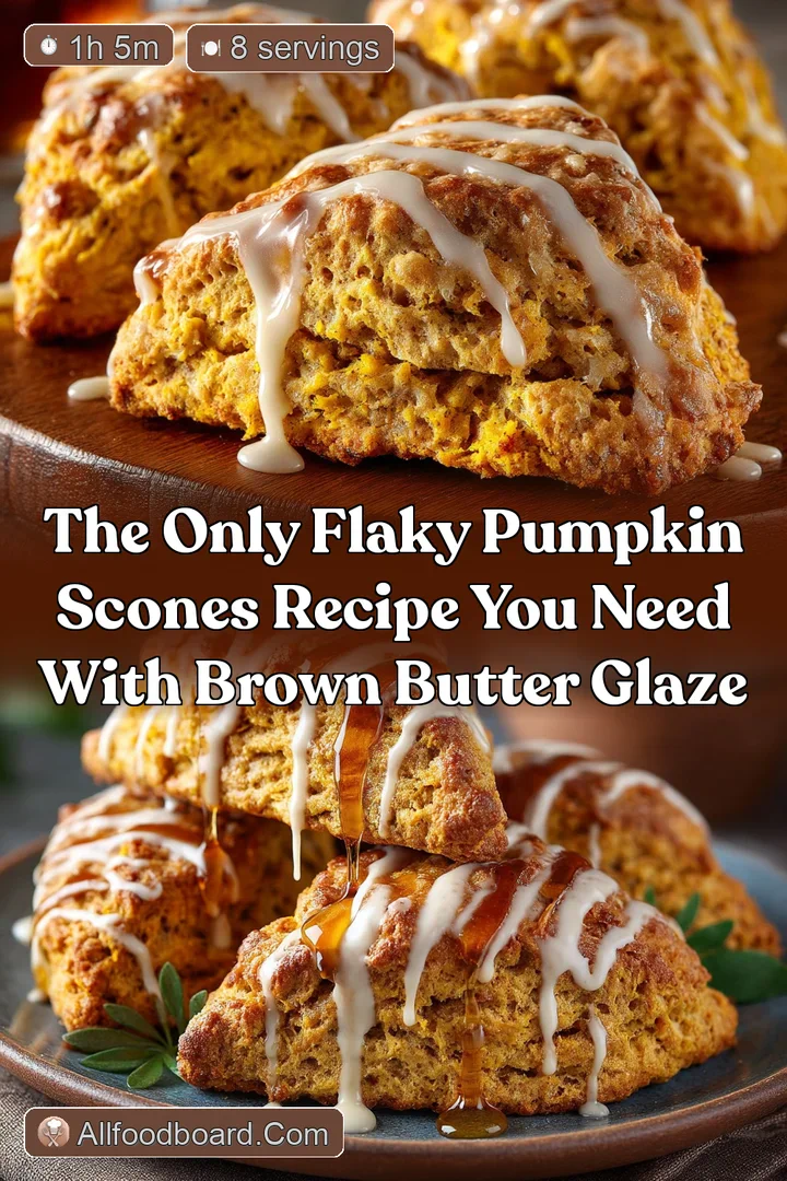 The Only Flaky Pumpkin Scones Recipe You Need With Brown Butter Glaze
