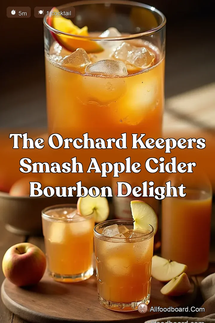 The Orchard Keepers Smash Apple Cider Bourbon Delight : PIN FOR LATER The Orchard Keepers Smash Apple Cider Bourbon Delight