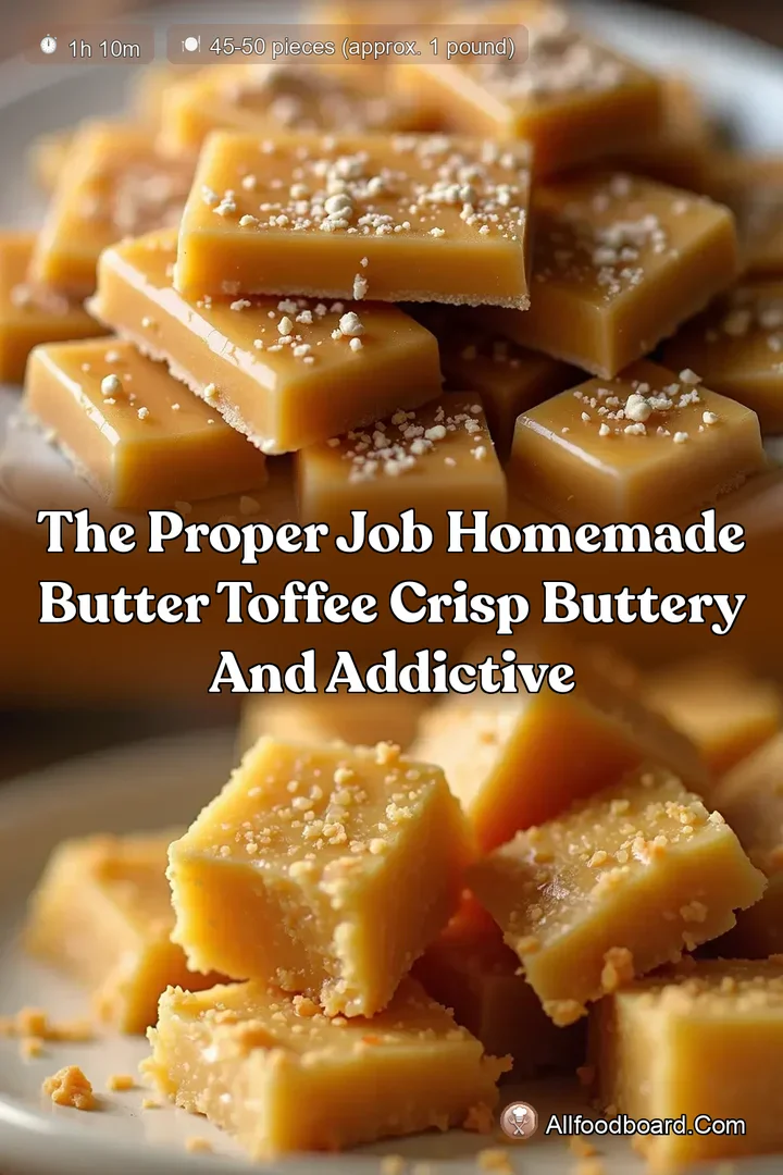 The Proper Job Homemade Butter Toffee Crisp Buttery and Addictive : PIN FOR LATER The Proper Job Homemade Butter Toffee Crisp Buttery and Addictive