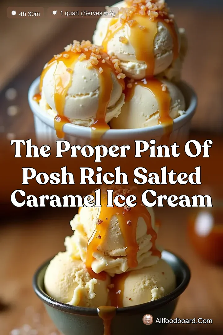 The Proper Pint of Posh Rich Salted Caramel Ice Cream : PIN FOR LATER The Proper Pint of Posh Rich Salted Caramel Ice Cream