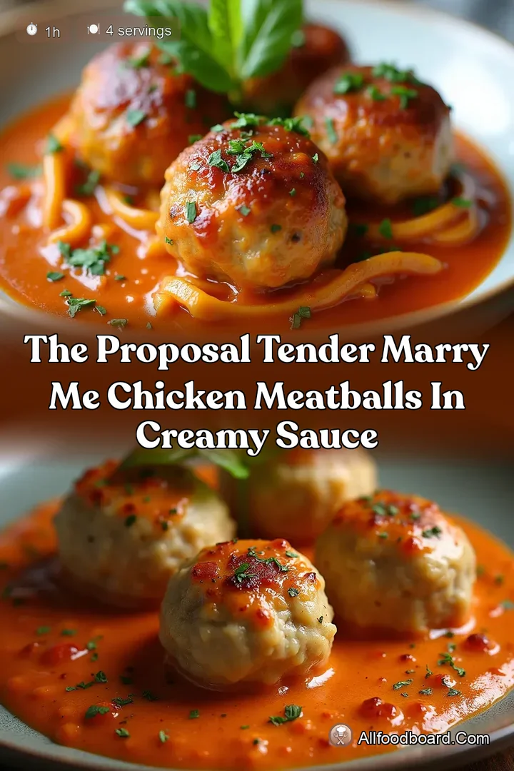 The Proposal Tender Marry Me Chicken Meatballs in Creamy Sauce