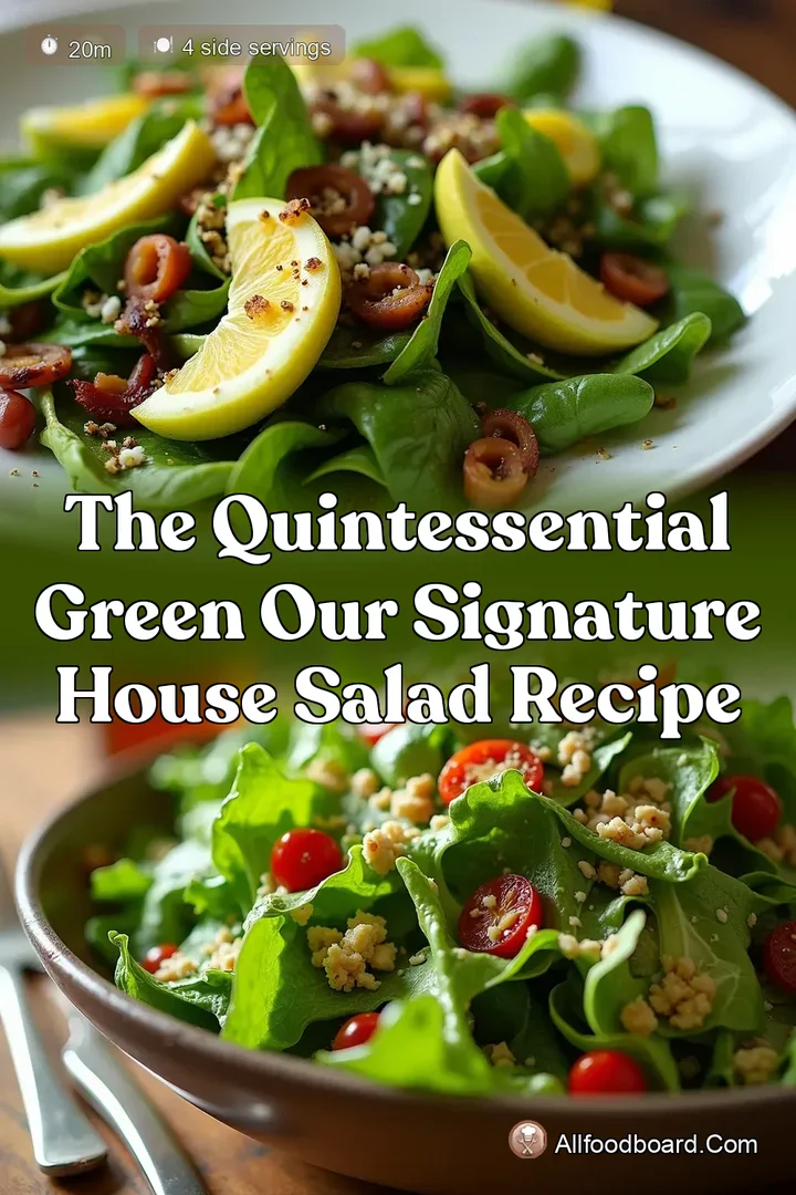 The Quintessential Green Our Signature House Salad Recipe