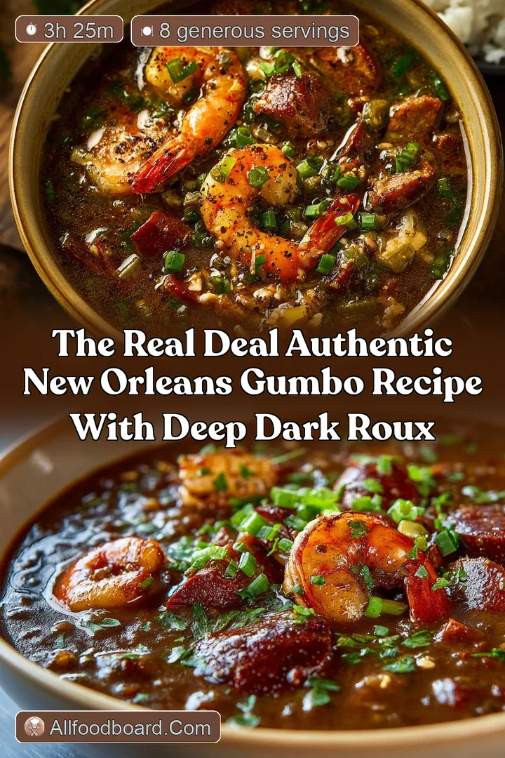 The Real Deal Authentic New Orleans Gumbo Recipe with Deep Dark Roux