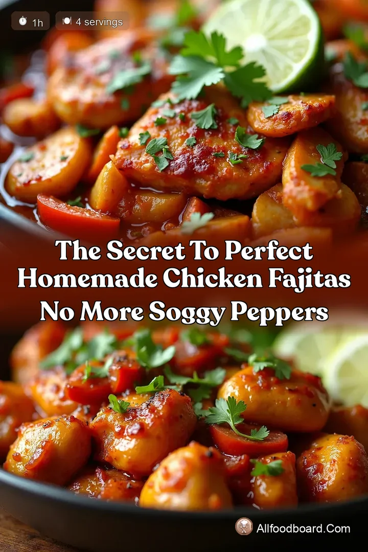The Secret to Perfect Homemade Chicken Fajitas No More Soggy Peppers : PIN FOR LATER The Secret to Perfect Homemade Chicken Fajitas No More Soggy Peppers