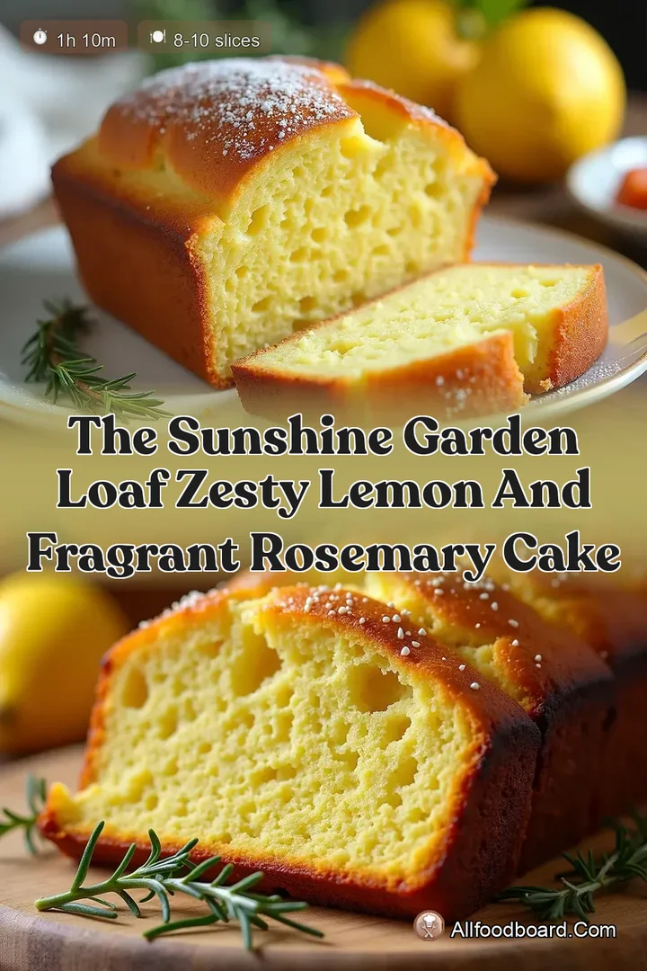 The Sunshine Garden Loaf Zesty Lemon and Fragrant Rosemary Cake