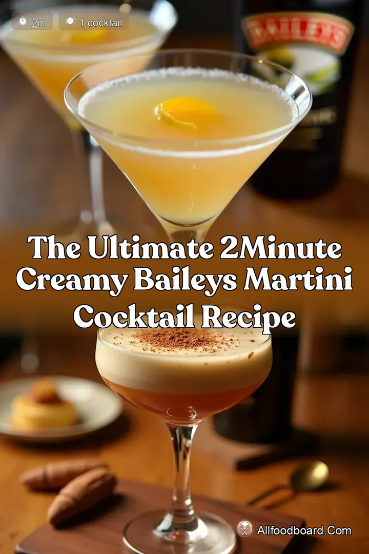 The Ultimate 2Minute Creamy Baileys Martini Cocktail Recipe