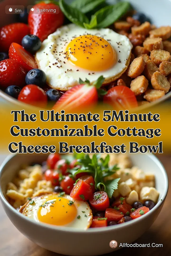 The Ultimate 5Minute Customizable Cottage Cheese Breakfast Bowl