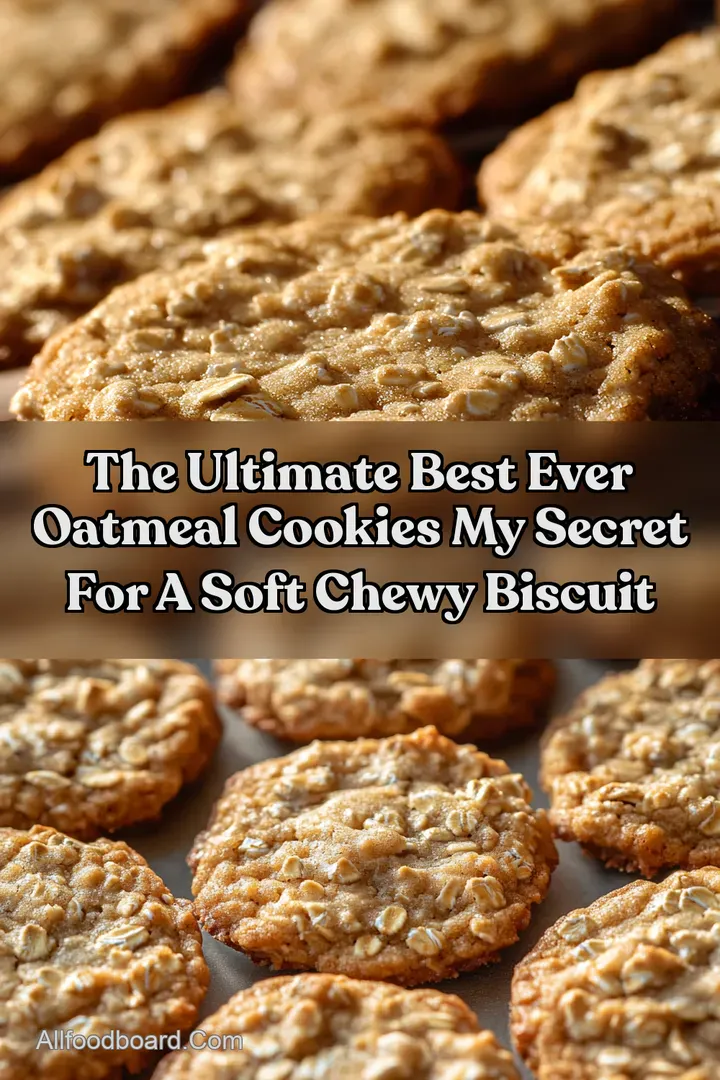 The Ultimate Best Ever Oatmeal Cookies My Secret for a Soft Chewy Biscuit