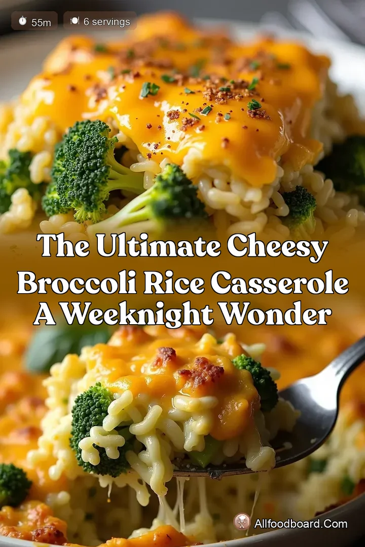 The Ultimate Cheesy Broccoli Rice Casserole A Weeknight Wonder : PIN FOR LATER The Ultimate Cheesy Broccoli Rice Casserole A Weeknight Wonder