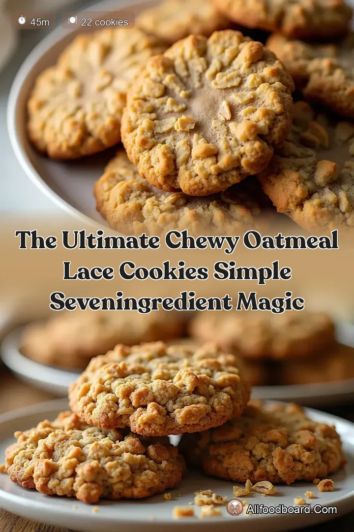 The Ultimate Chewy Oatmeal Lace Cookies Simple SevenIngredient Magic