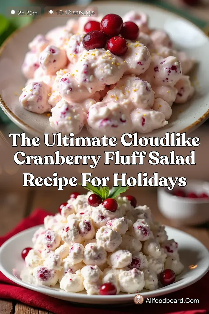 The Ultimate CloudLike Cranberry Fluff Salad Recipe for Holidays