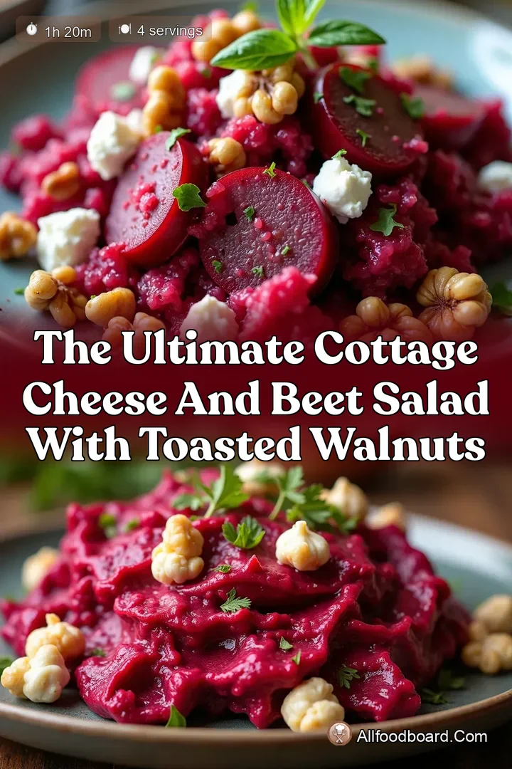 The Ultimate Cottage Cheese and Beet Salad with Toasted Walnuts : PIN FOR LATER The Ultimate Cottage Cheese and Beet Salad with Toasted Walnuts