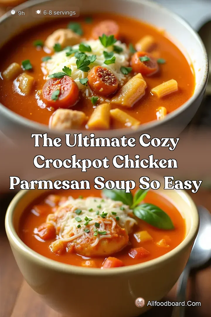 The Ultimate Cozy Crockpot Chicken Parmesan Soup So Easy