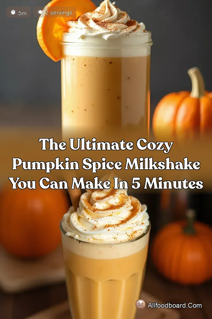 The Ultimate Cozy Pumpkin Spice Milkshake You Can Make in 5 Minutes