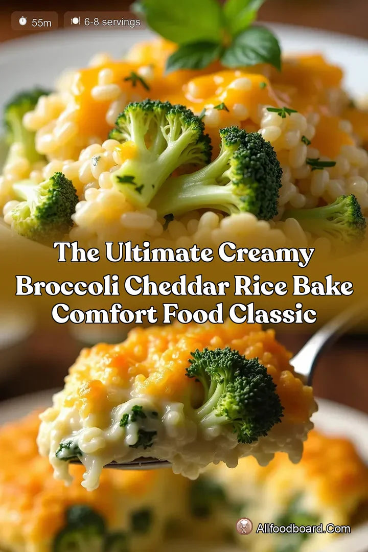 The Ultimate Creamy Broccoli Cheddar Rice Bake Comfort Food Classic