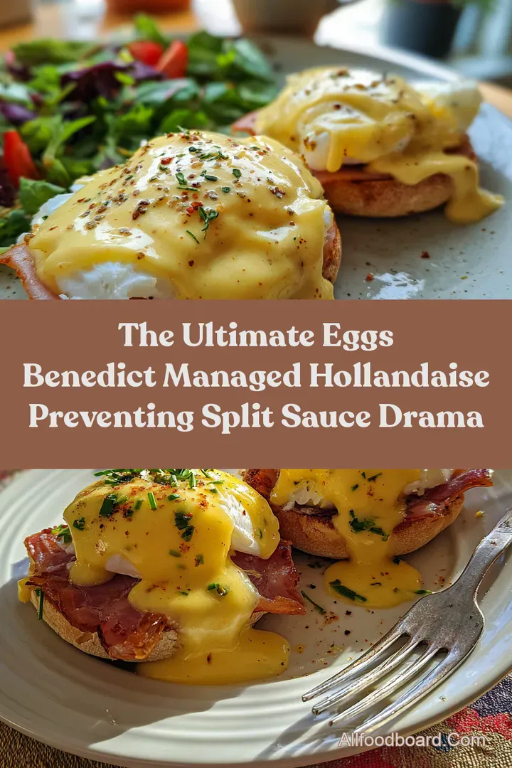 The Ultimate Eggs Benedict Managed Hollandaise Preventing Split Sauce Drama