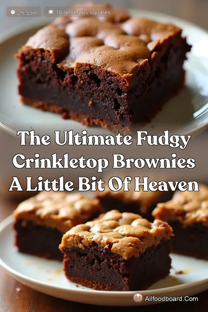 The Ultimate Fudgy CrinkleTop Brownies A Little Bit of Heaven