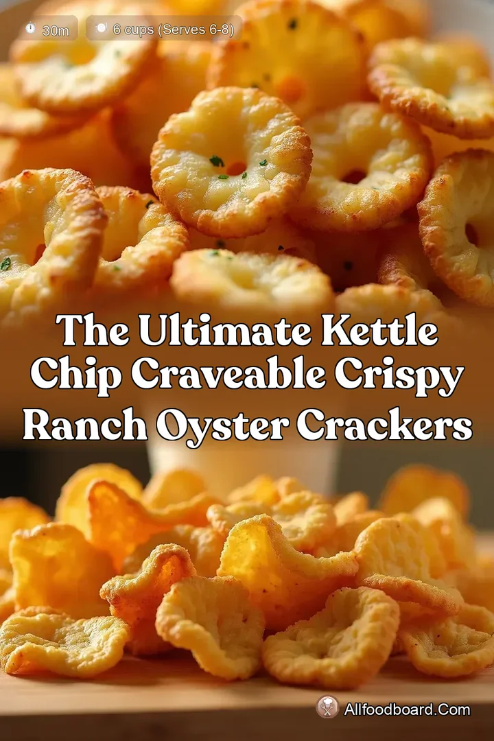 The Ultimate Kettle Chip Craveable Crispy Ranch Oyster Crackers