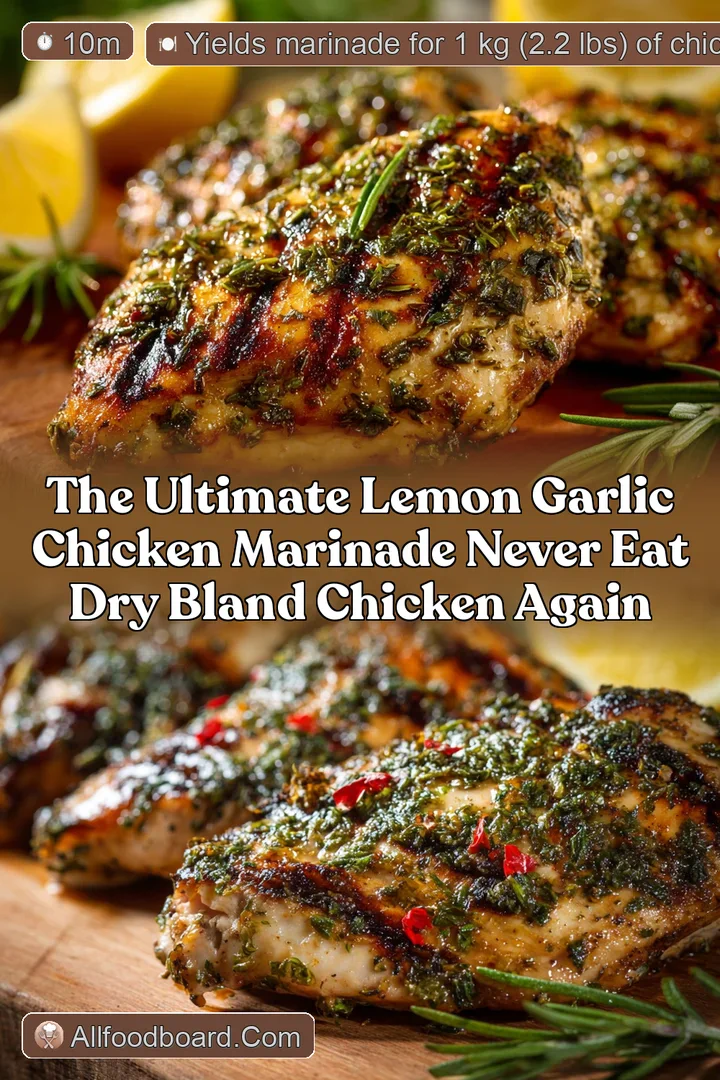 The Ultimate Lemon Garlic Chicken Marinade Never Eat Dry Bland Chicken Again