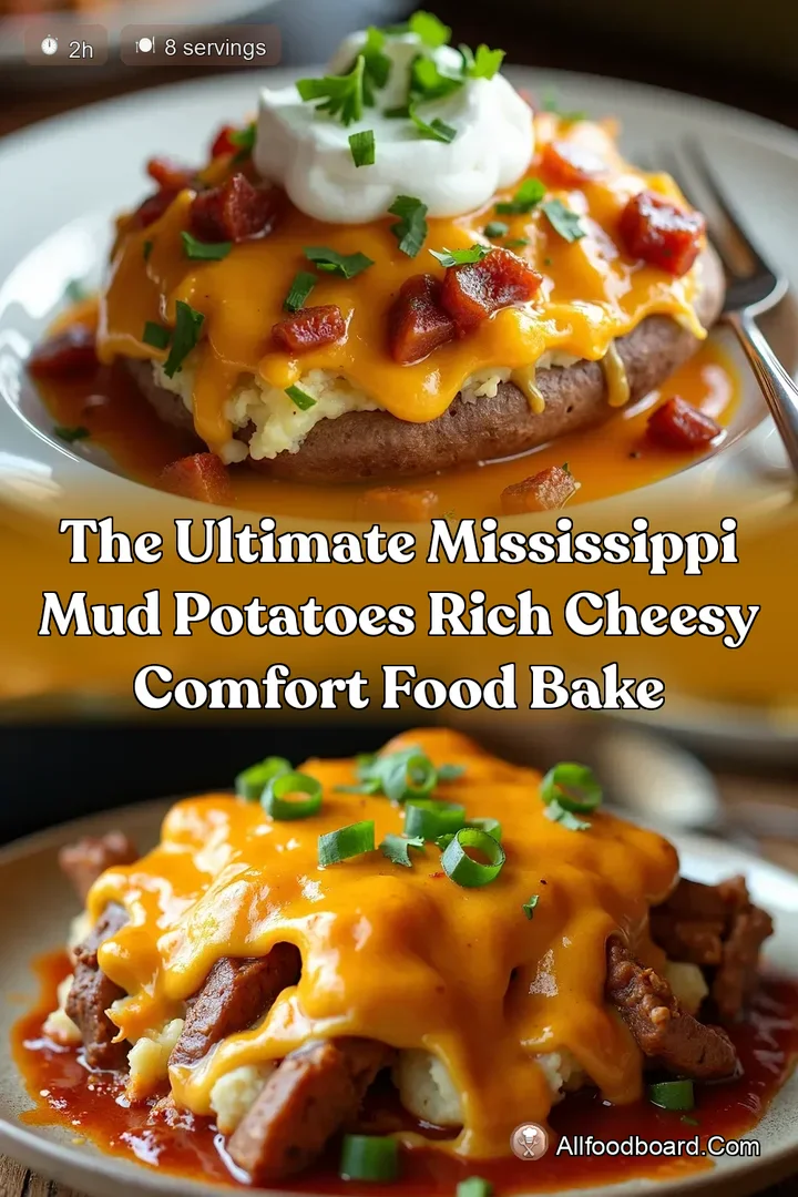The Ultimate Mississippi Mud Potatoes Rich Cheesy Comfort Food Bake