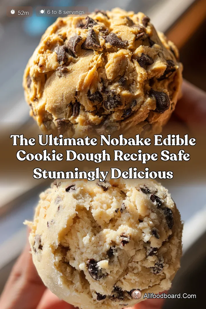 The Ultimate NoBake Edible Cookie Dough Recipe Safe Stunningly Delicious : PIN FOR LATER The Ultimate NoBake Edible Cookie Dough Recipe Safe Stunningly Delicious