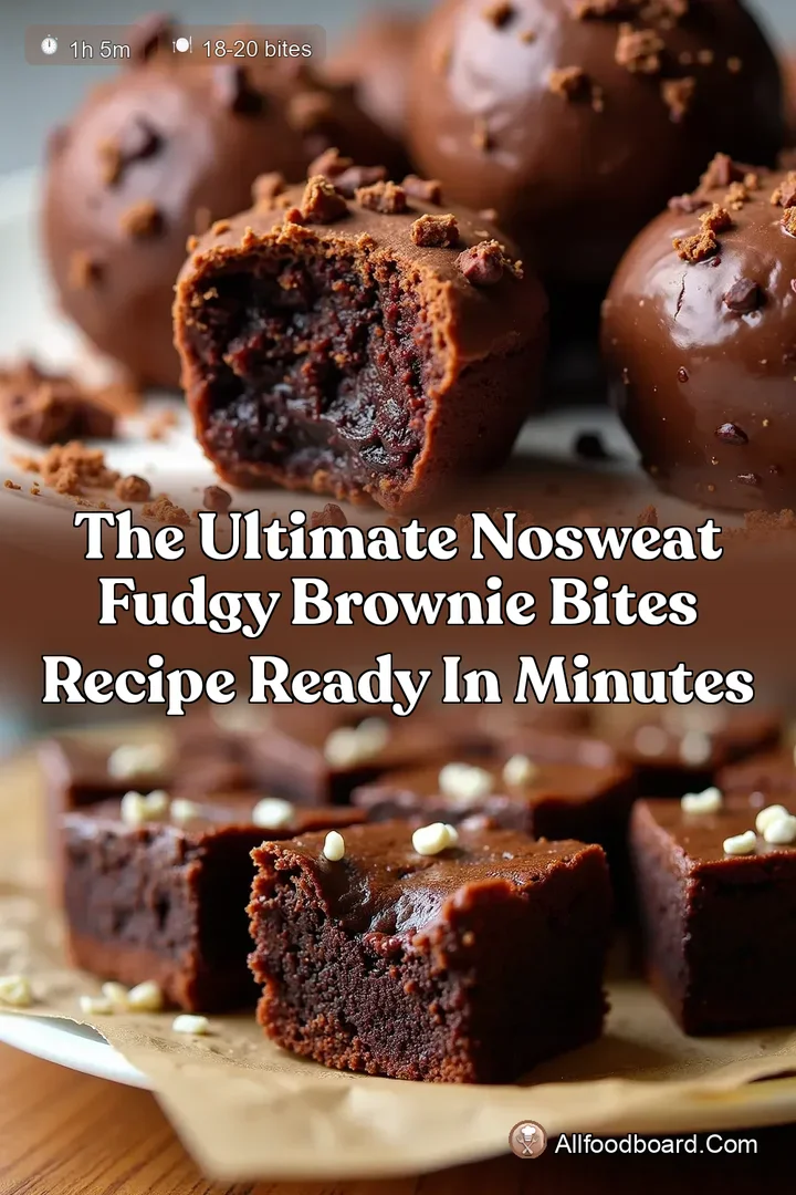 The Ultimate NoSweat Fudgy Brownie Bites Recipe Ready in Minutes