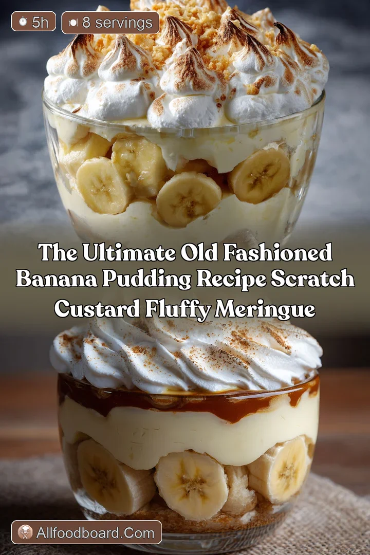 The Ultimate Old Fashioned Banana Pudding Recipe Scratch Custard Fluffy Meringue