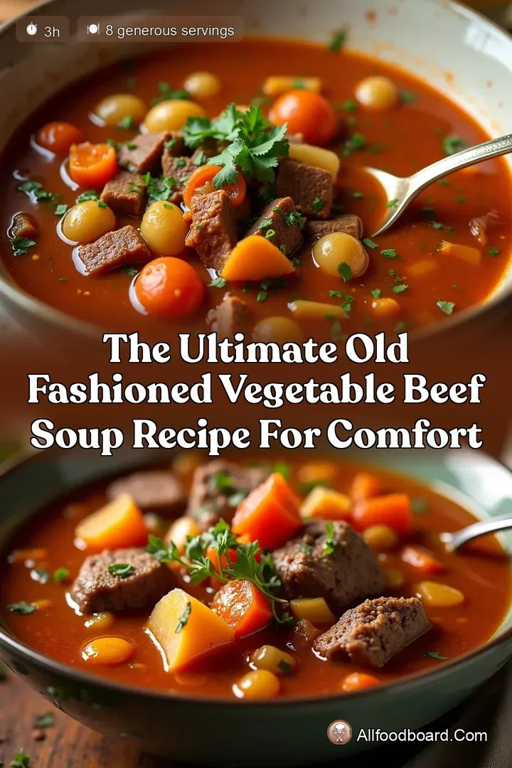 The Ultimate Old Fashioned Vegetable Beef Soup Recipe for Comfort