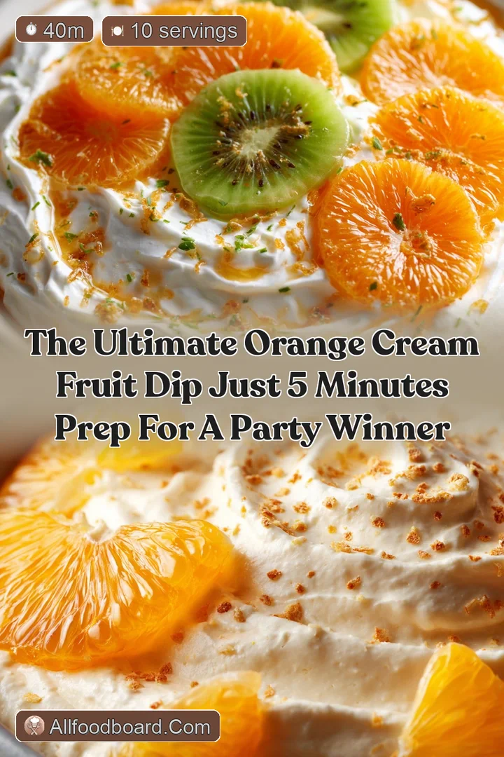 The Ultimate Orange Cream Fruit Dip Just 5 Minutes Prep for a Party Winner