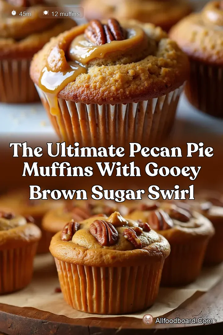 The Ultimate Pecan Pie Muffins with Gooey Brown Sugar Swirl