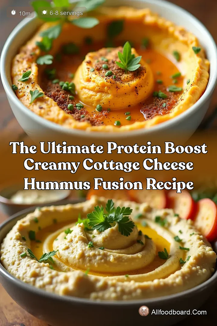 The Ultimate Protein Boost Creamy Cottage Cheese Hummus Fusion Recipe