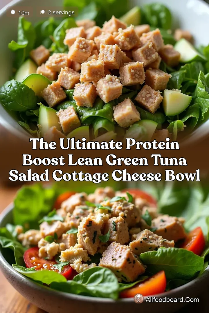 The Ultimate Protein Boost Lean Green Tuna Salad Cottage Cheese Bowl