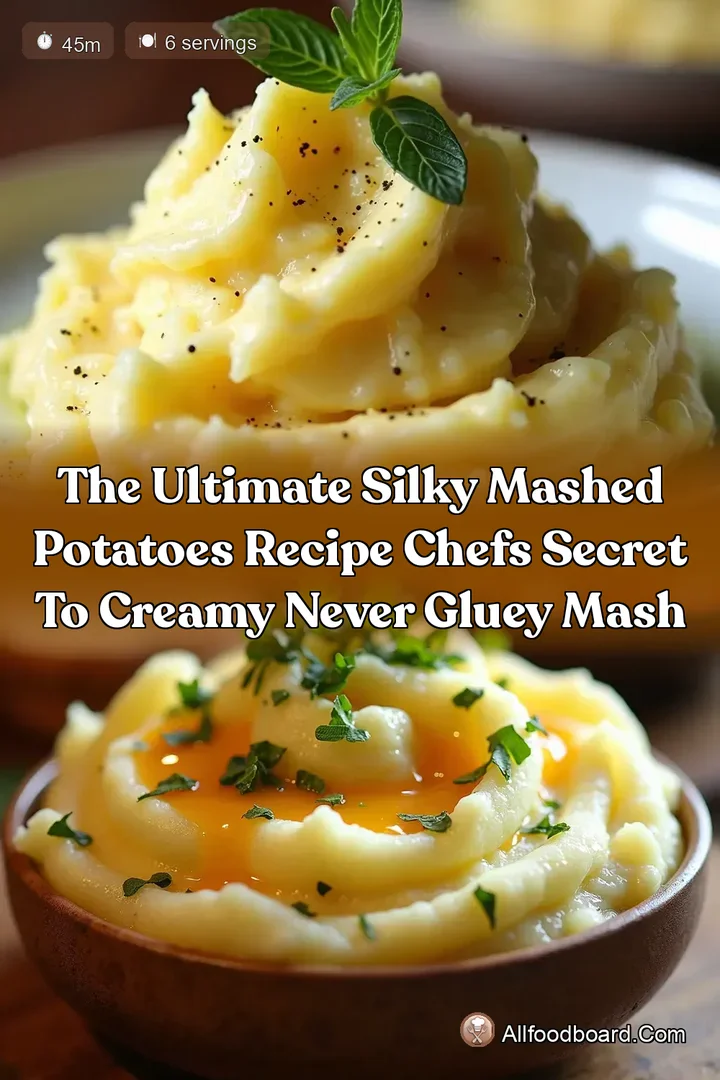 The Ultimate Silky Mashed Potatoes Recipe Chefs Secret to Creamy Never Gluey Mash