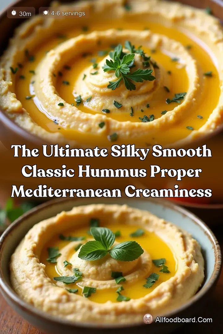 The Ultimate Silky Smooth Classic Hummus Proper Mediterranean Creaminess
