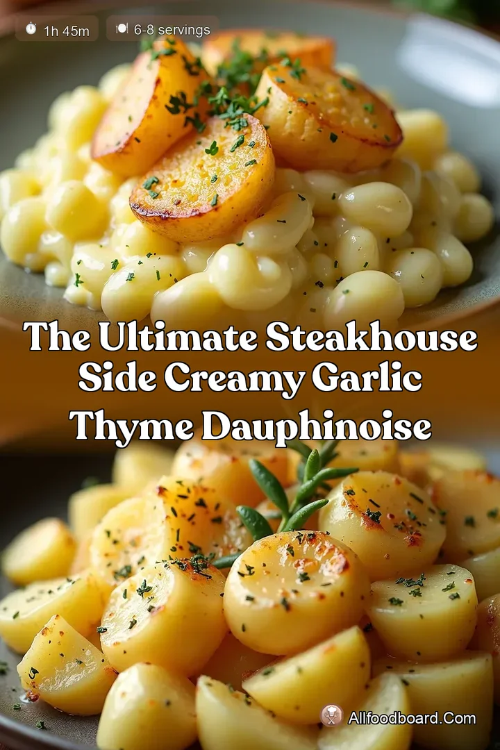 The Ultimate Steakhouse Side Creamy Garlic Thyme Dauphinoise