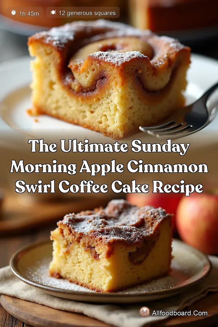 The Ultimate Sunday Morning Apple Cinnamon Swirl Coffee Cake Recipe