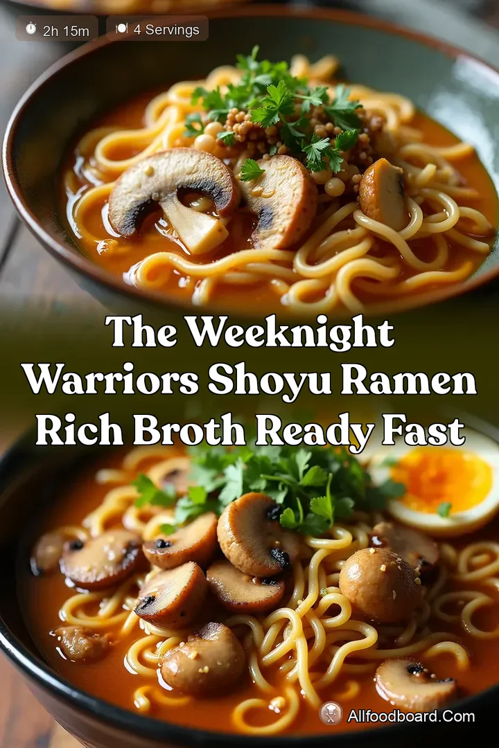 The Weeknight Warriors Shoyu Ramen Rich Broth Ready Fast