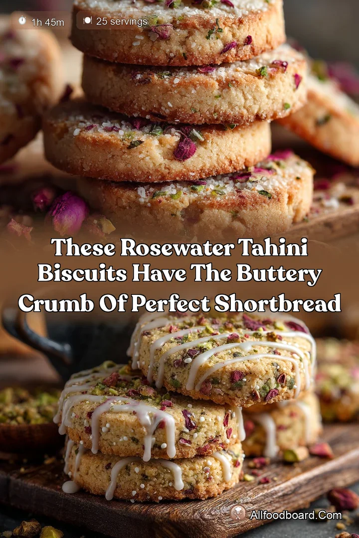 These Rosewater Tahini Biscuits Have the Buttery Crumb of Perfect Shortbread