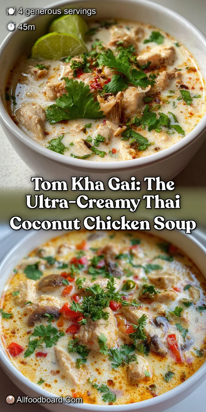 Tom Kha Gai: The Ultra-Creamy Thai Coconut Chicken Soup
