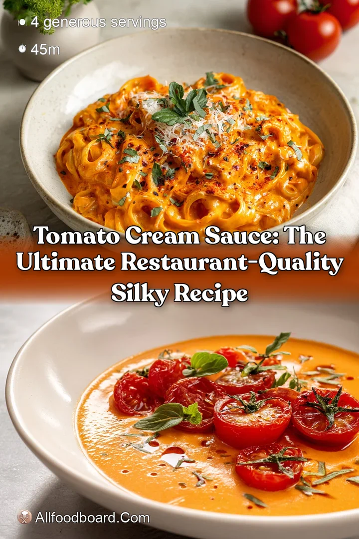Tomato Cream Sauce: The Ultimate Restaurant-Quality Silky Recipe