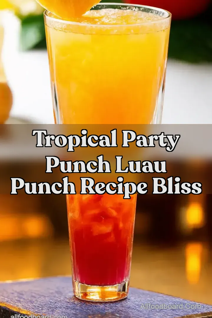 Tropical Party Punch Luau Punch Recipe Bliss