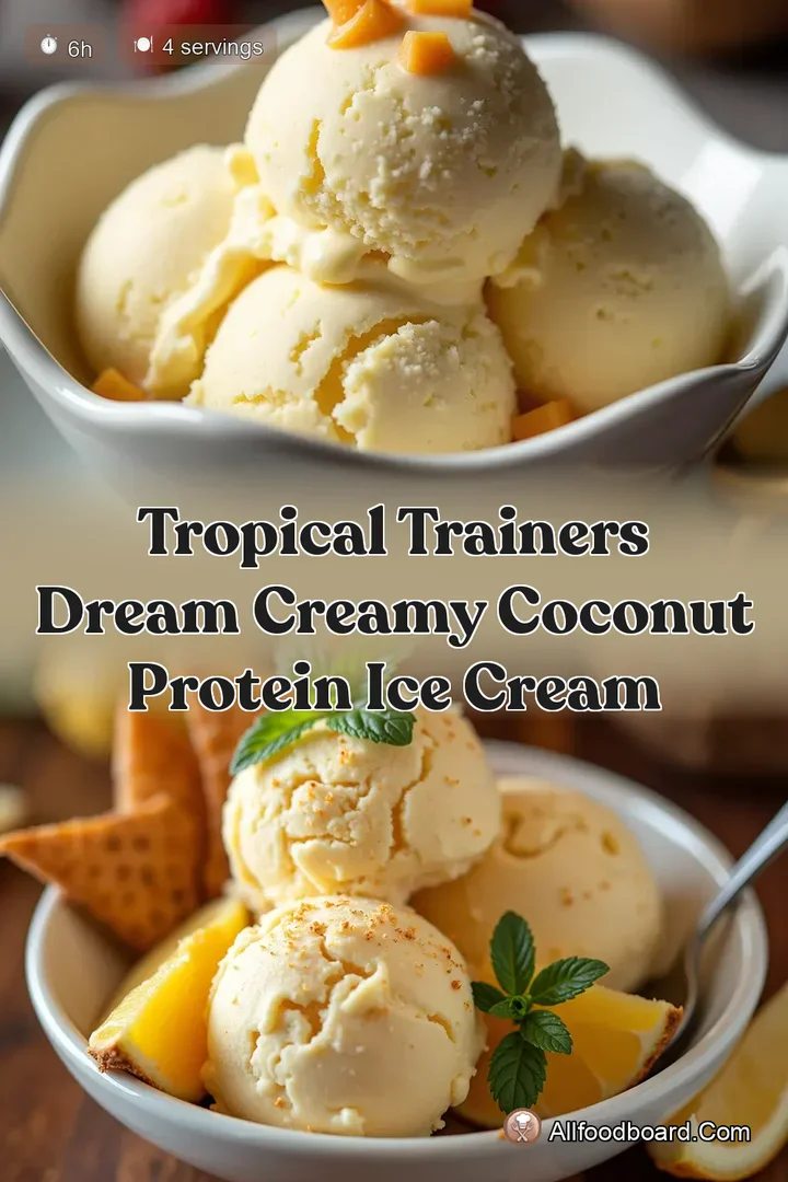 Tropical Trainers Dream Creamy Coconut Protein Ice Cream