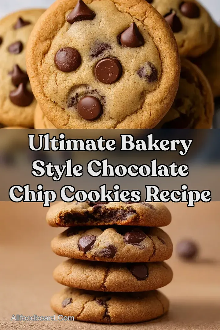 Ultimate Bakery Style Chocolate Chip Cookies Recipe : PIN FOR LATER Ultimate Bakery Style Chocolate Chip Cookies Recipe