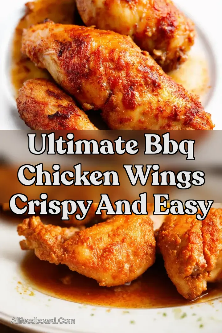 Ultimate BBQ Chicken Wings Crispy and Easy : PIN FOR LATER Ultimate BBQ Chicken Wings Crispy and Easy