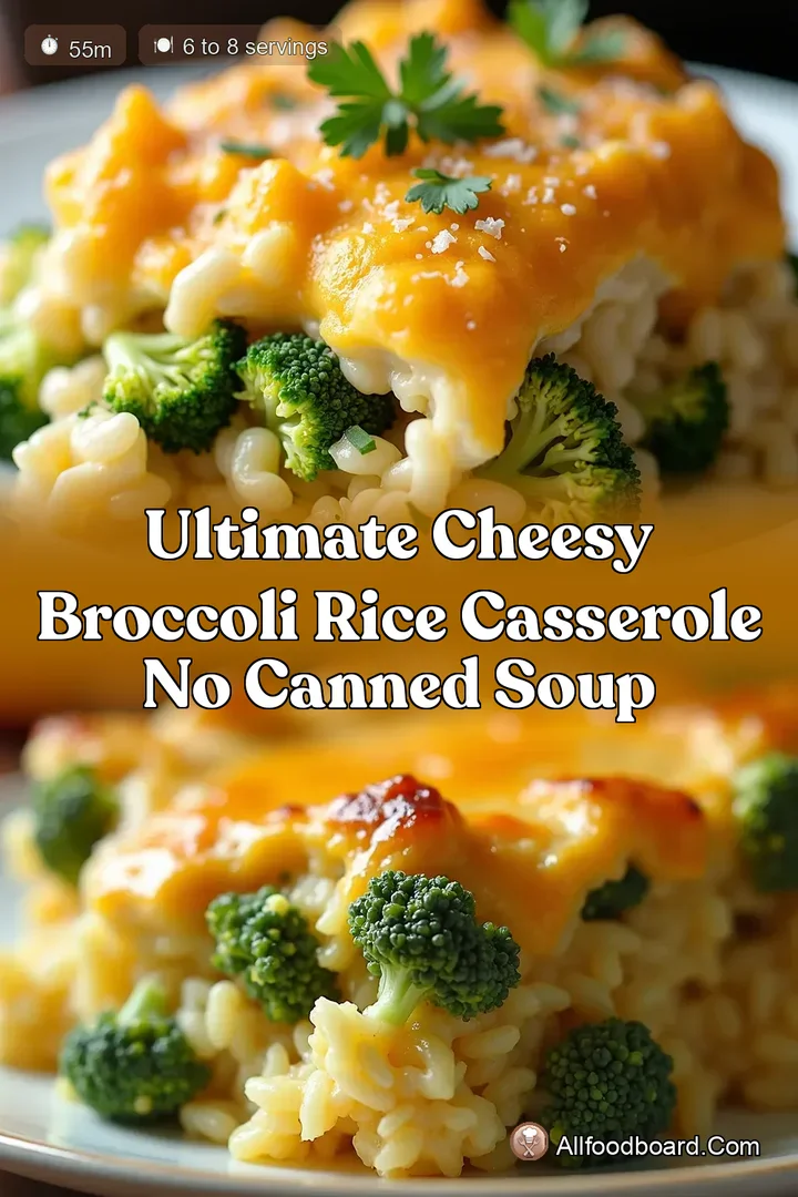 Ultimate Cheesy Broccoli Rice Casserole No Canned Soup