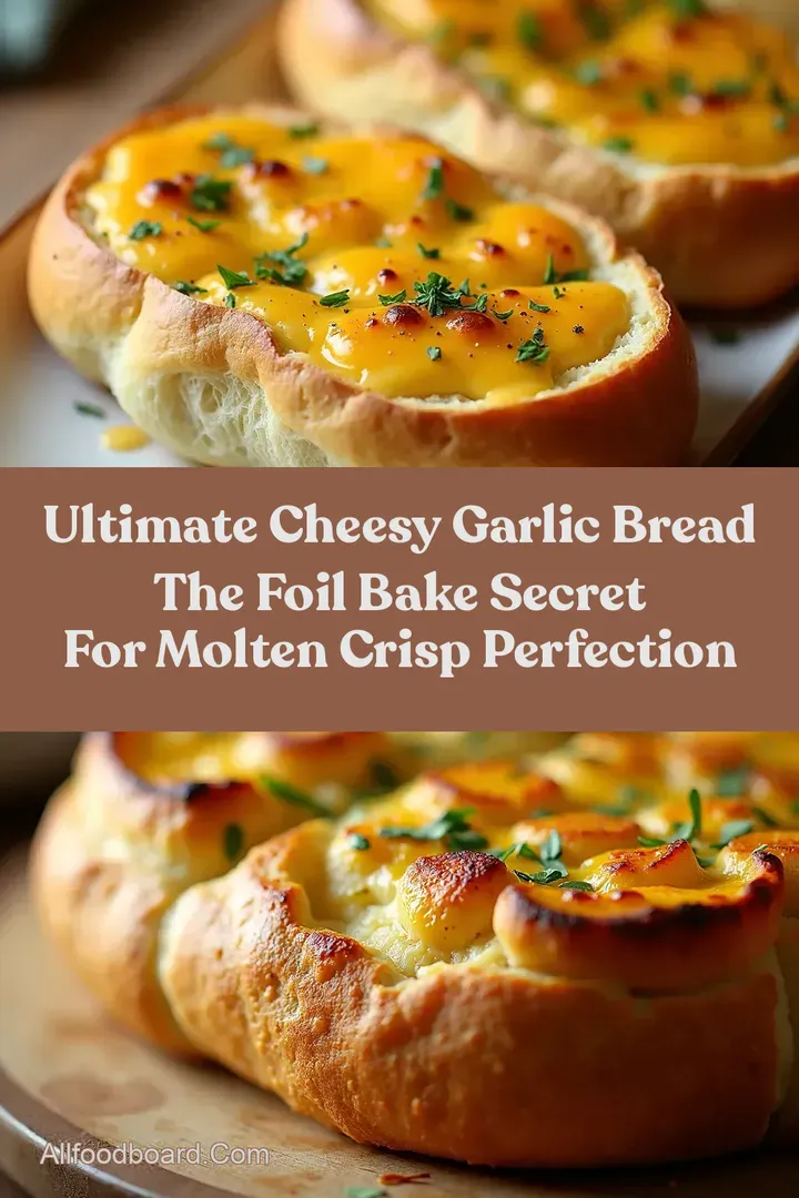 Ultimate Cheesy Garlic Bread The Foil Bake Secret for Molten Crisp Perfection